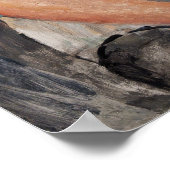 Amedeo Modigliani - Jungenmädchen in einer gestrei Poster (Ecke)