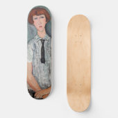 Amedeo Modigliani - Jungenmädchen in einer gestrei Skateboard (Vorderseite)