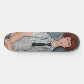 Amedeo Modigliani - Jungenmädchen in einer gestrei Skateboard (Horizontal)