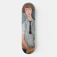 Amedeo Modigliani - Jungenmädchen in einer gestrei
