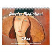 Amedeo Modigliani Kalender (Titelbild)