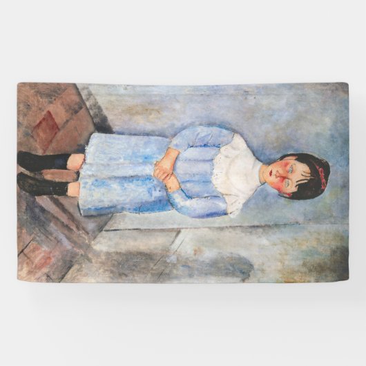 Amedeo Modigliani - Kleines Mädchen in Blau Banner (Horizontal)