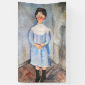 Amedeo Modigliani - Kleines Mädchen in Blau Banner (Vertikal)