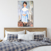 Amedeo Modigliani - Kleines Mädchen in Blau Leinwanddruck (Insitu (Schlafzimmer))