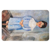 Amedeo Modigliani - Kleines Mädchen in Blau Magnet (Horizontal)