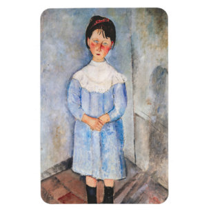 Amedeo Modigliani - Kleines Mädchen in Blau Magnet