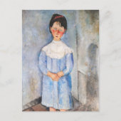 Amedeo Modigliani - Kleines Mädchen in Blau Postkarte (Vorderseite)