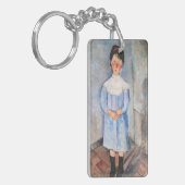 Amedeo Modigliani - Kleines Mädchen in Blau Schlüsselanhänger (Vorderseite links)