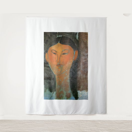 Amedeo Modigliani Kunst Wandteppich (Vorderseite)