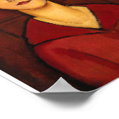 Amedeo Modigliani - Leiter eines jungen Mädchens Poster (Ecke)
