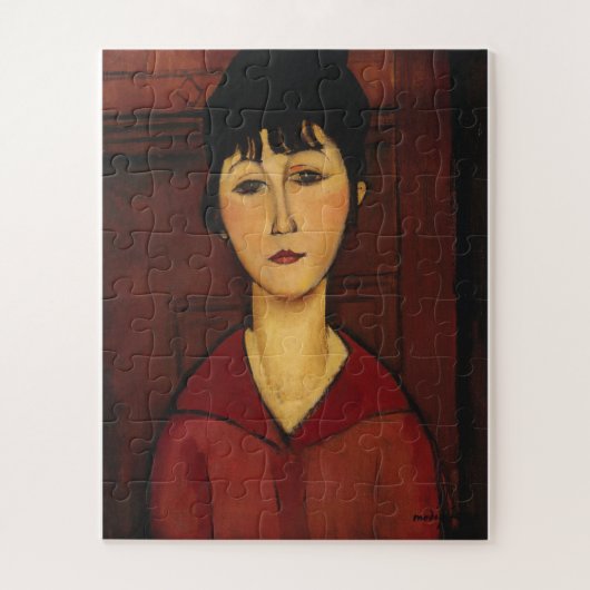 Amedeo Modigliani - Leiter eines jungen Mädchens Puzzle (Vertikal)