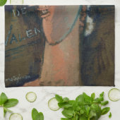 Amedeo Modigliani - Lola de Valence Geschirrtuch (Gefaltet)