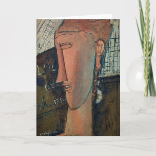 Amedeo Modigliani - Lola de Valence Karte (Vorderseite)