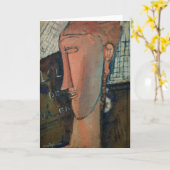 Amedeo Modigliani - Lola de Valence Karte (Gelbe Blume)