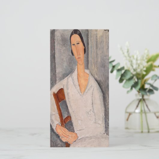 Amedeo Modigliani — Madame Hanka Zborowska Leaning Dankeskarte (Stehend Vorderseite)