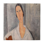 Amedeo Modigliani — Madame Hanka Zborowska Leaning Fliese (Vorderseite)