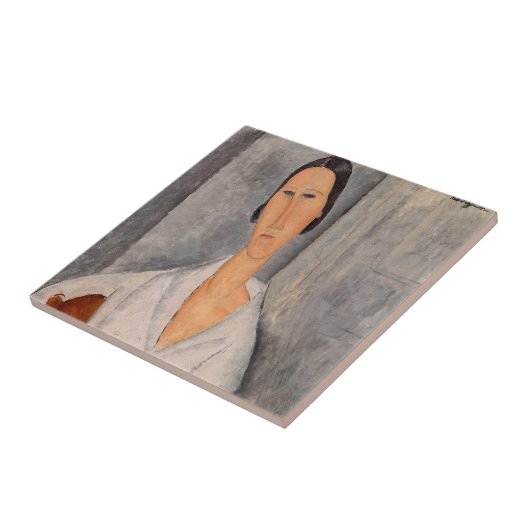 Amedeo Modigliani — Madame Hanka Zborowska Leaning Fliese (Seite)