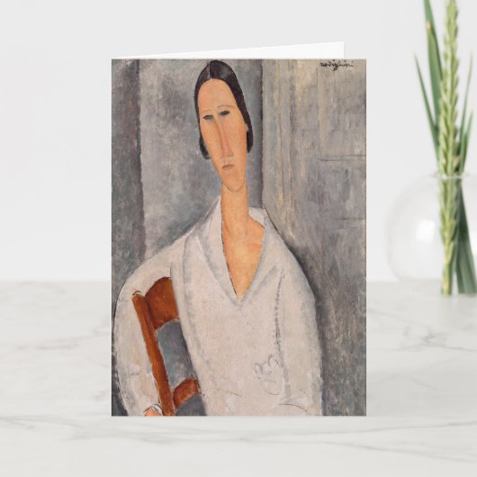 Amedeo Modigliani — Madame Hanka Zborowska Leaning Karte (Vorderseite)