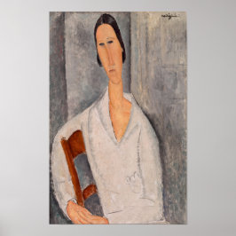 Amedeo Modigliani — Madame Hanka Zborowska Leaning Poster