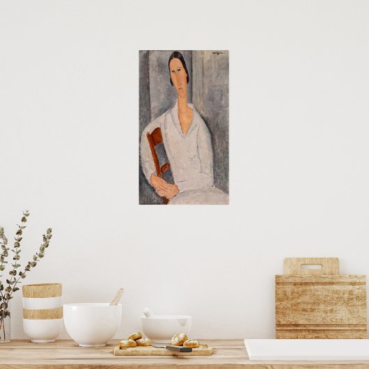 Amedeo Modigliani — Madame Hanka Zborowska Leaning Poster (Küche)