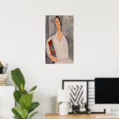 Amedeo Modigliani — Madame Hanka Zborowska Leaning Poster (Heimbüro)