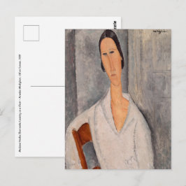 Amedeo Modigliani — Madame Hanka Zborowska Leaning Postkarte