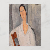 Amedeo Modigliani — Madame Hanka Zborowska Leaning Postkarte (Vorderseite)