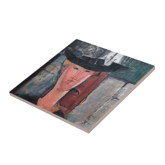 Amedeo Modigliani - Madame Pompadour Fliese (Seite)
