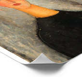 Amedeo Modigliani - Mädchen mit blauen Augen Poster (Ecke)