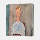 Amedeo Modigliani - Mädchen mit Polka-Dot-Bluse Keramikornament (Links)