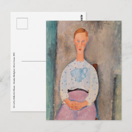 Amedeo Modigliani - Mädchen mit Polka-Dot-Bluse Postkarte