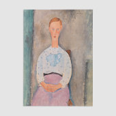 Amedeo Modigliani - Mädchen mit Polka-Dot-Bluse Seidenpapier