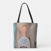 Amedeo Modigliani - Mädchen mit Polka-Dot-Bluse Tasche (Rückseite)