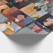 Amedeo Modigliani - Meisterwerke - Collage Geschenkpapier (Ecke)