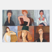Amedeo Modigliani - Meisterwerke - Collage Geschenkpapier Set (Vorderseite)