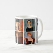 Amedeo Modigliani - Meisterwerke - Collage Kaffeetasse (VorderseiteRechts)