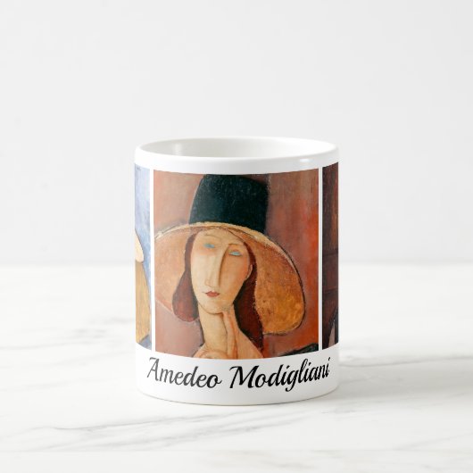 Amedeo Modigliani - Meisterwerke - Collage Kaffeetasse (Mittel)