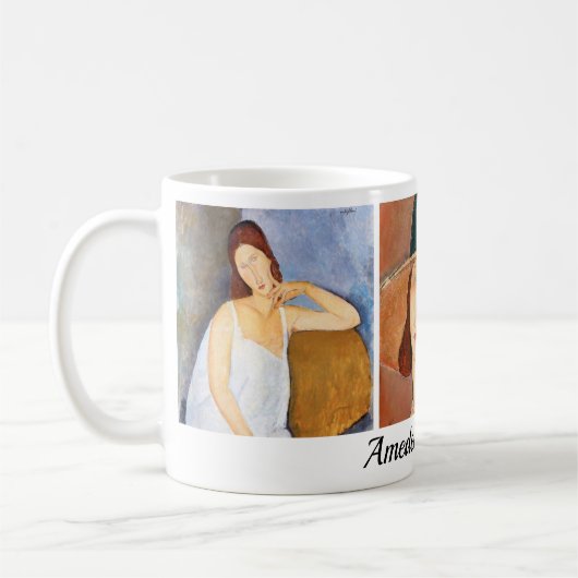 Amedeo Modigliani - Meisterwerke - Collage Kaffeetasse (Links)