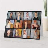 Amedeo Modigliani - Meisterwerke - Collage Karte (Vorderseite)