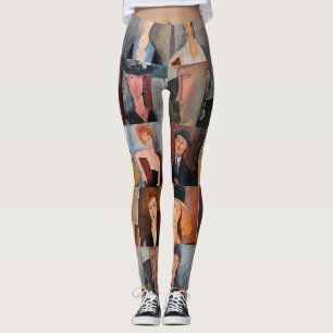 Amedeo Modigliani - Meisterwerke - Collage Leggings