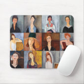 Amedeo Modigliani - Meisterwerke - Collage Mousepad (Mit Mouse)