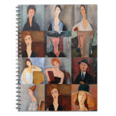 Amedeo Modigliani - Meisterwerke - Collage Notizblock (Vorderseite)