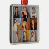 Amedeo Modigliani - Meisterwerke - Collage Ornament Aus Metall (Rechts)