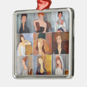 Amedeo Modigliani - Meisterwerke - Collage Ornament Aus Metall (Links)