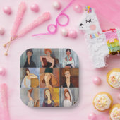 Amedeo Modigliani - Meisterwerke - Collage Pappteller (Party)