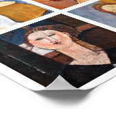 Amedeo Modigliani - Meisterwerke - Collage Poster (Ecke)