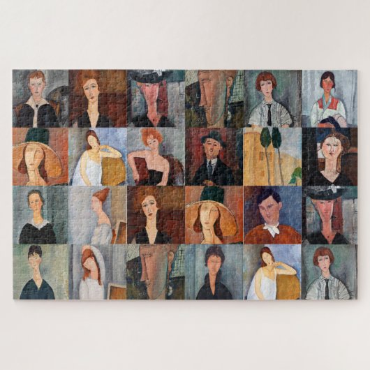 Amedeo Modigliani - Meisterwerke - Collage Puzzle (Horizontal)