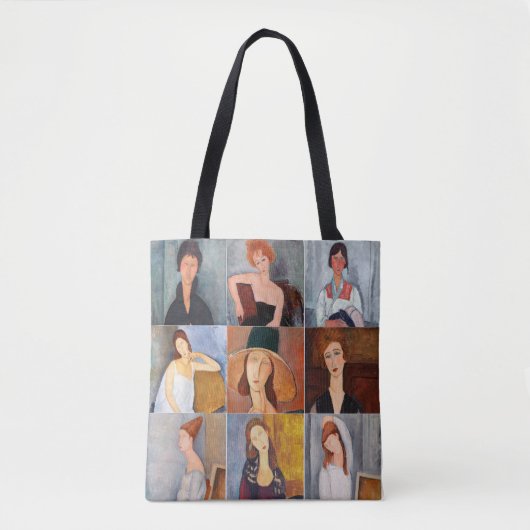 Amedeo Modigliani - Meisterwerke - Collage Tasche (Vorderseite)