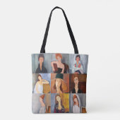 Amedeo Modigliani - Meisterwerke - Collage Tasche (Rückseite)