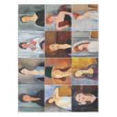 Amedeo Modigliani - Meisterwerke - Collage Tischdecke (Vorderseite)